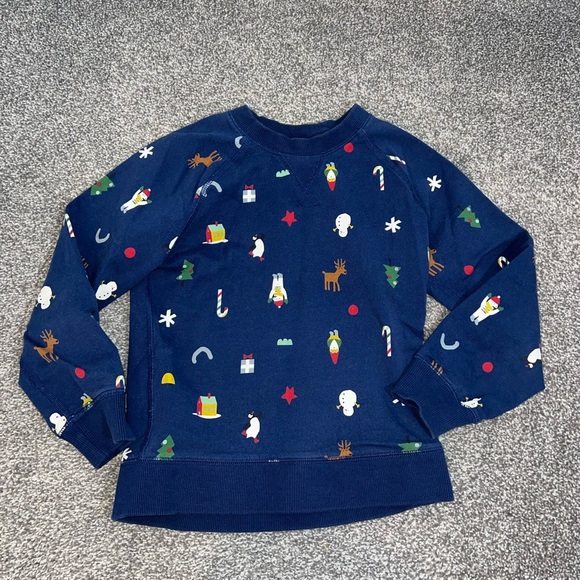 Hanna Andersson Print Crewneck Sweatshirt 6-7 years - Picture 2 of 12